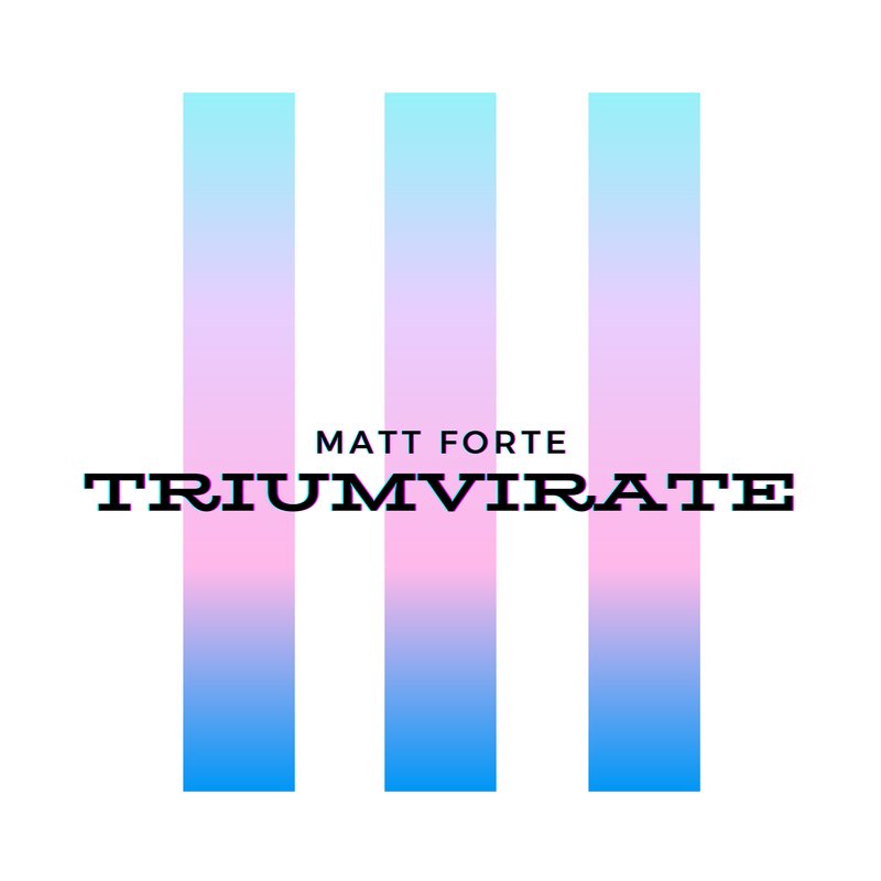 Cover art for the EP Triumvirate by Matt Forte.